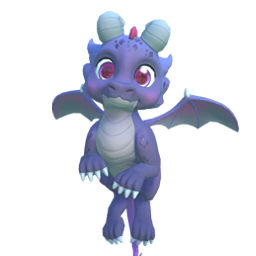 dragón-bebé-púrpura